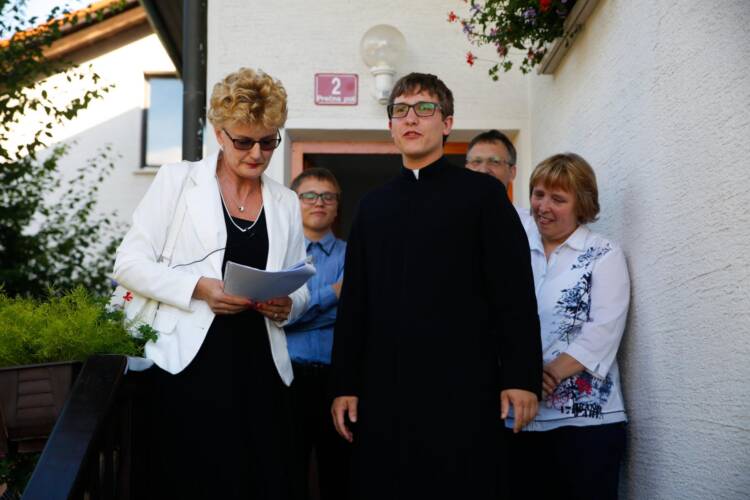 Slovo novomašnika g. Tineta Povirka od doma